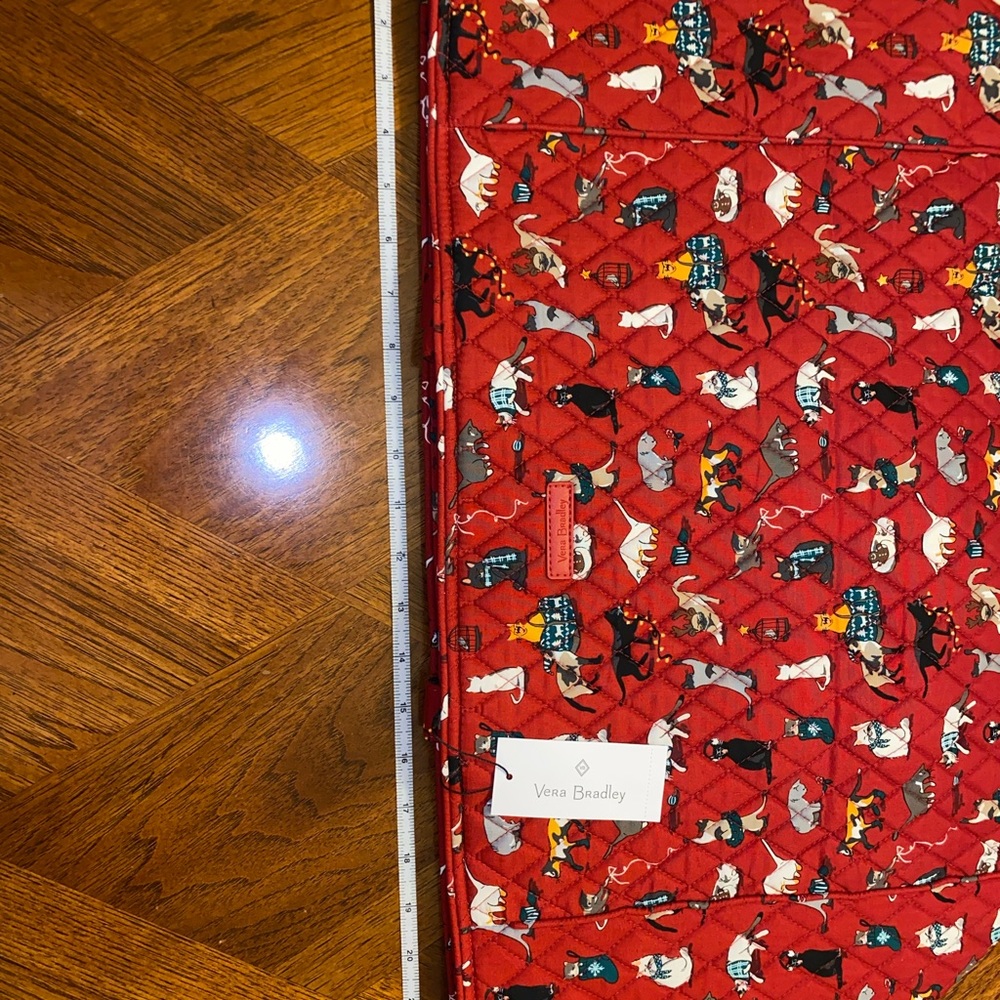 NWT Vera Bradley Grand Tote Holiday Cats - Picture 5 of 7